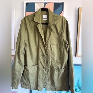Olive Green Men’s Utility Jacket by Smock Mohawk